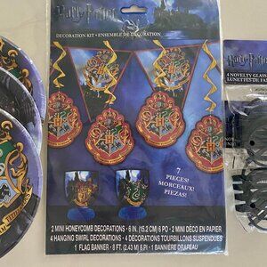 Harry Potter Birthday Party Supplies Decorations BANNER GLASSES PLATES Hogwarts
